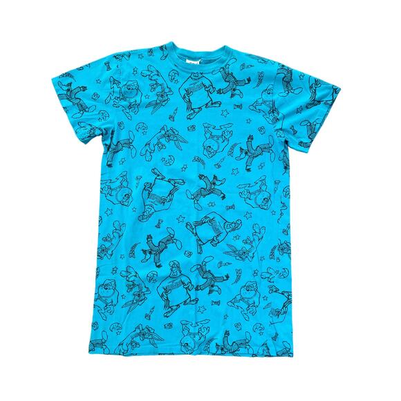 Vintage 1994 Looney Tunes University of Hawaii Large Blue Sleep Shirt USA Made - Picture 1 of 7